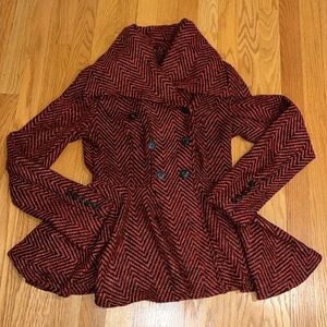 Free People peplum style jacket. Size 2 NWT